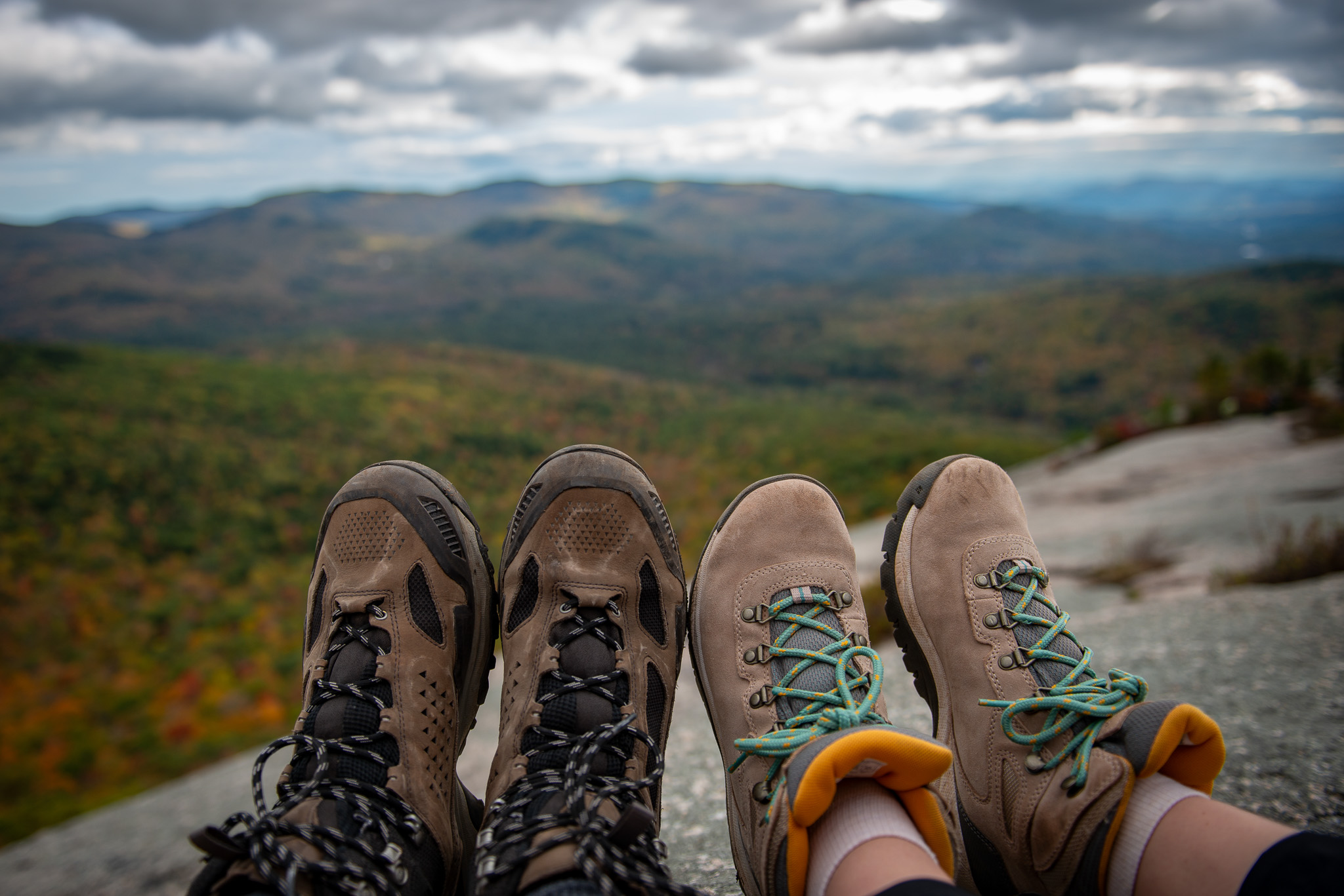 Feet pic on Welch-Dickey trail, New Hampshire