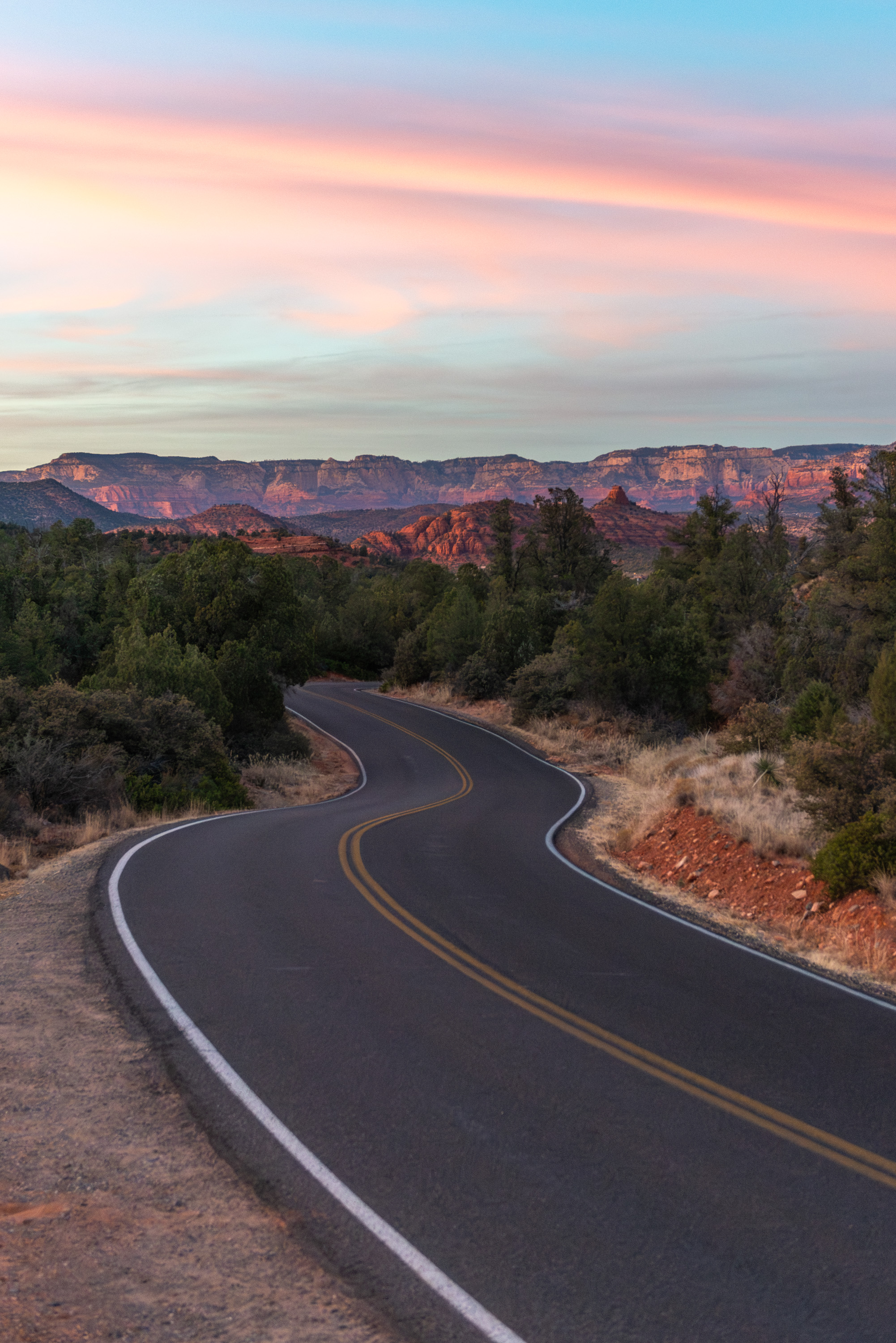 Sunset Road - Sedona, Arizona