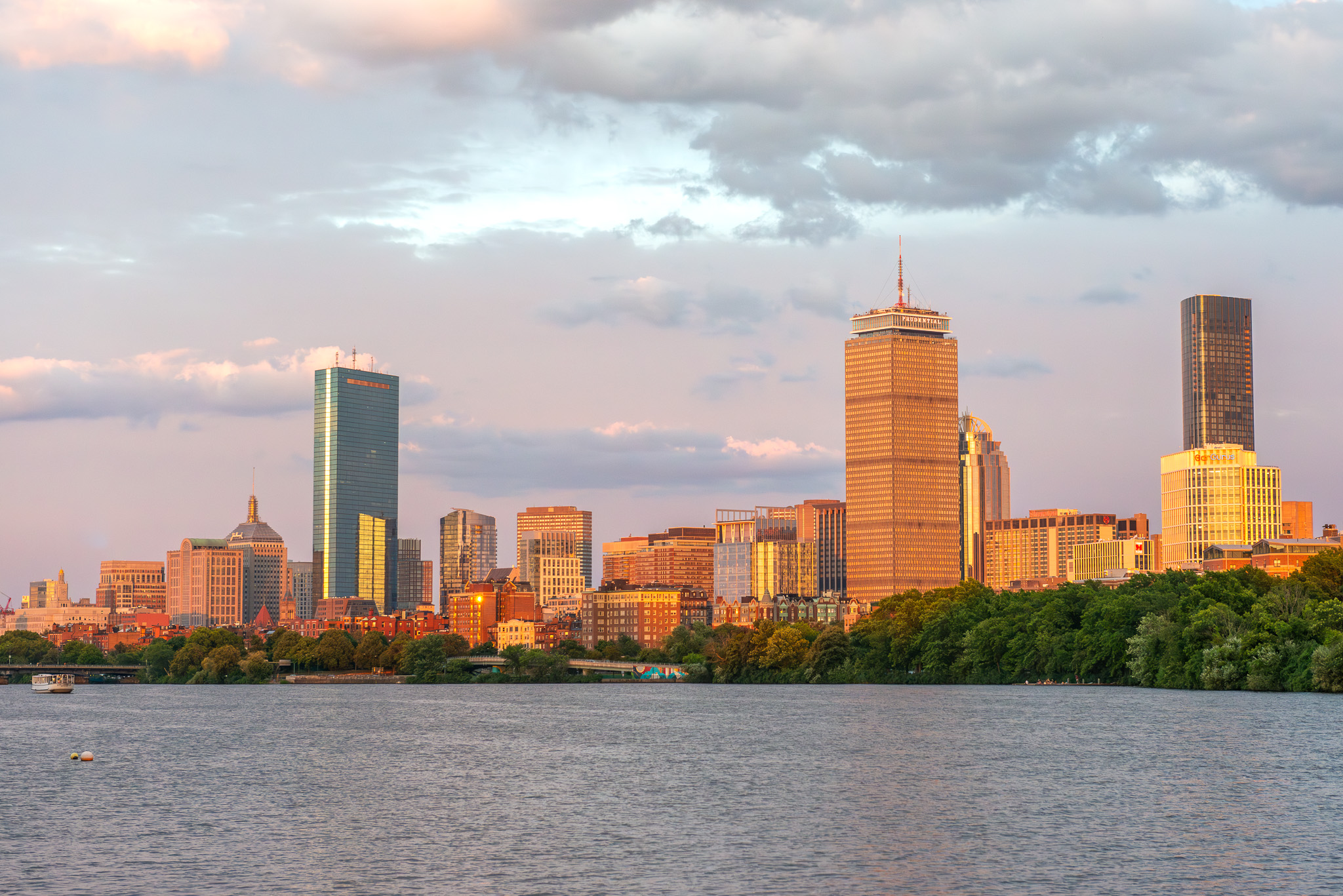 Sunset Skyline of Back Bay - Boston MA