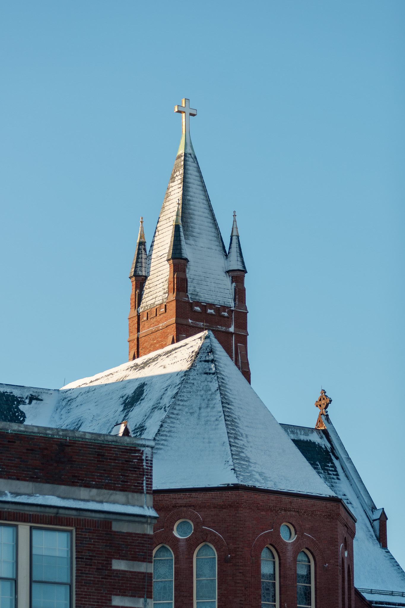 Saint Mary's on a Cold Winter Day - Brookline, MA