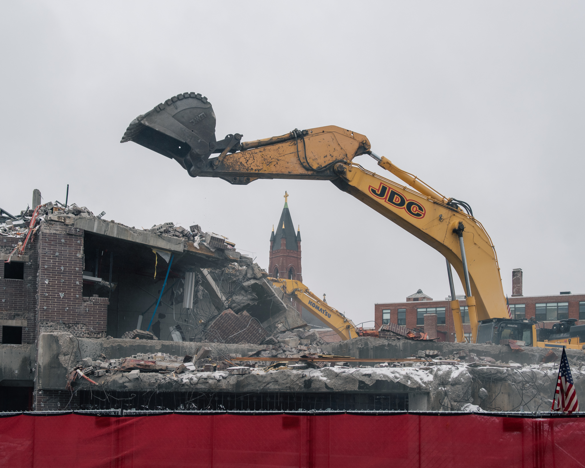 Pierce School demolition Brookline MA