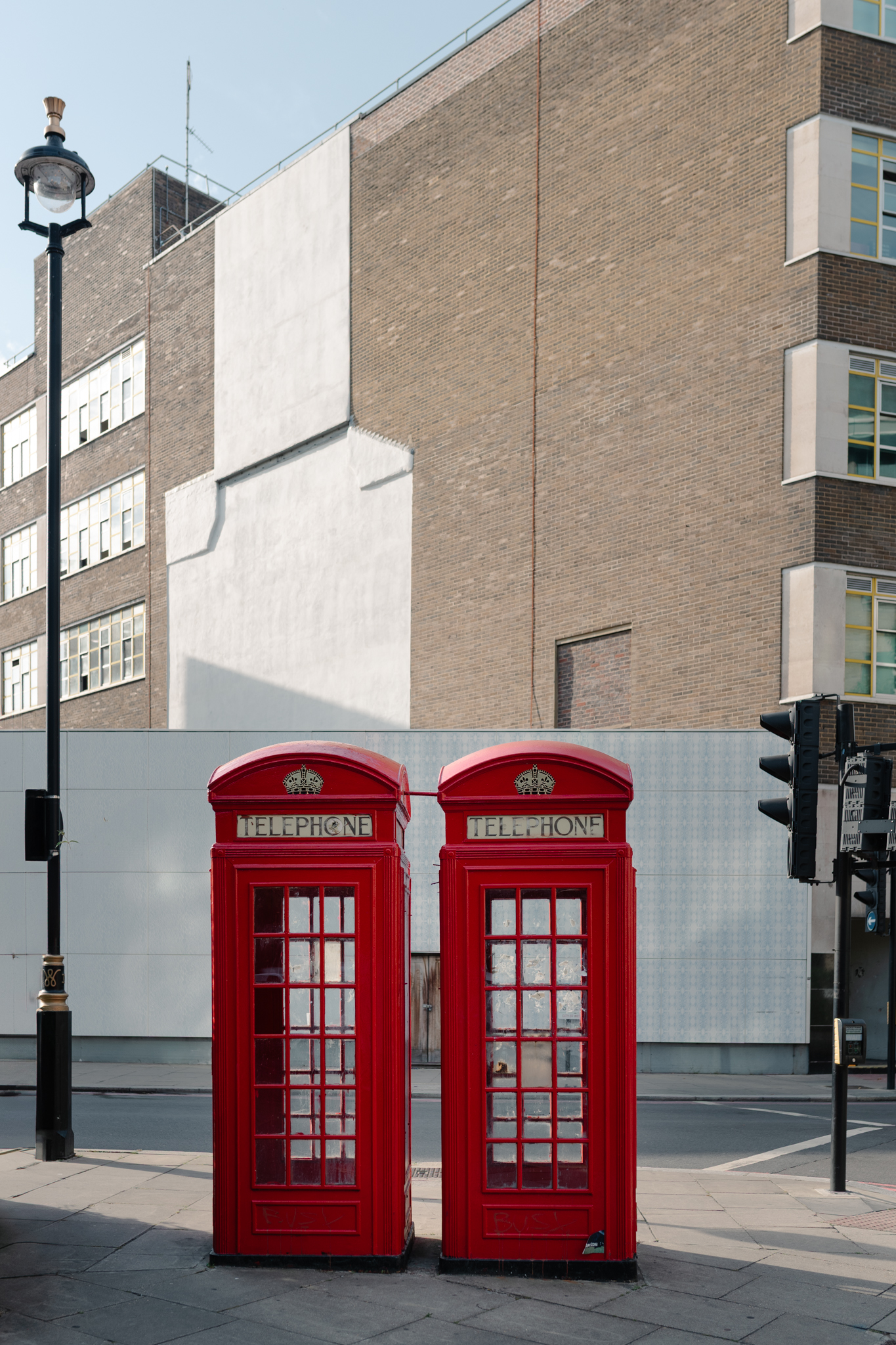 Two phone booths in london